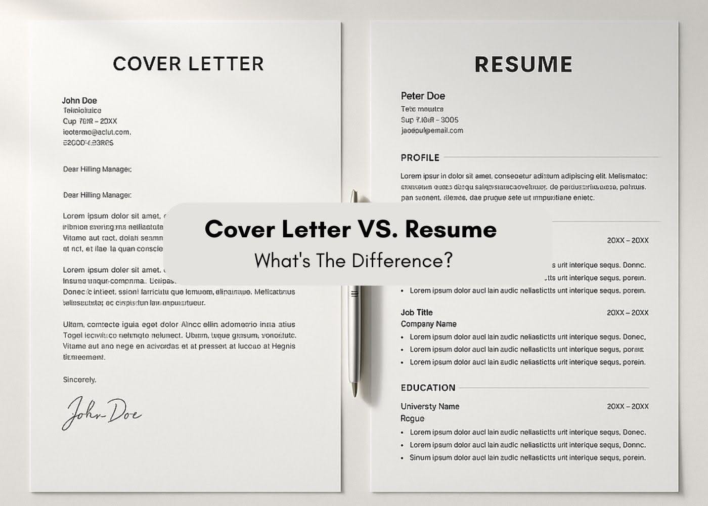 Cover Letter VS Resume What 39 s - Cover Letter