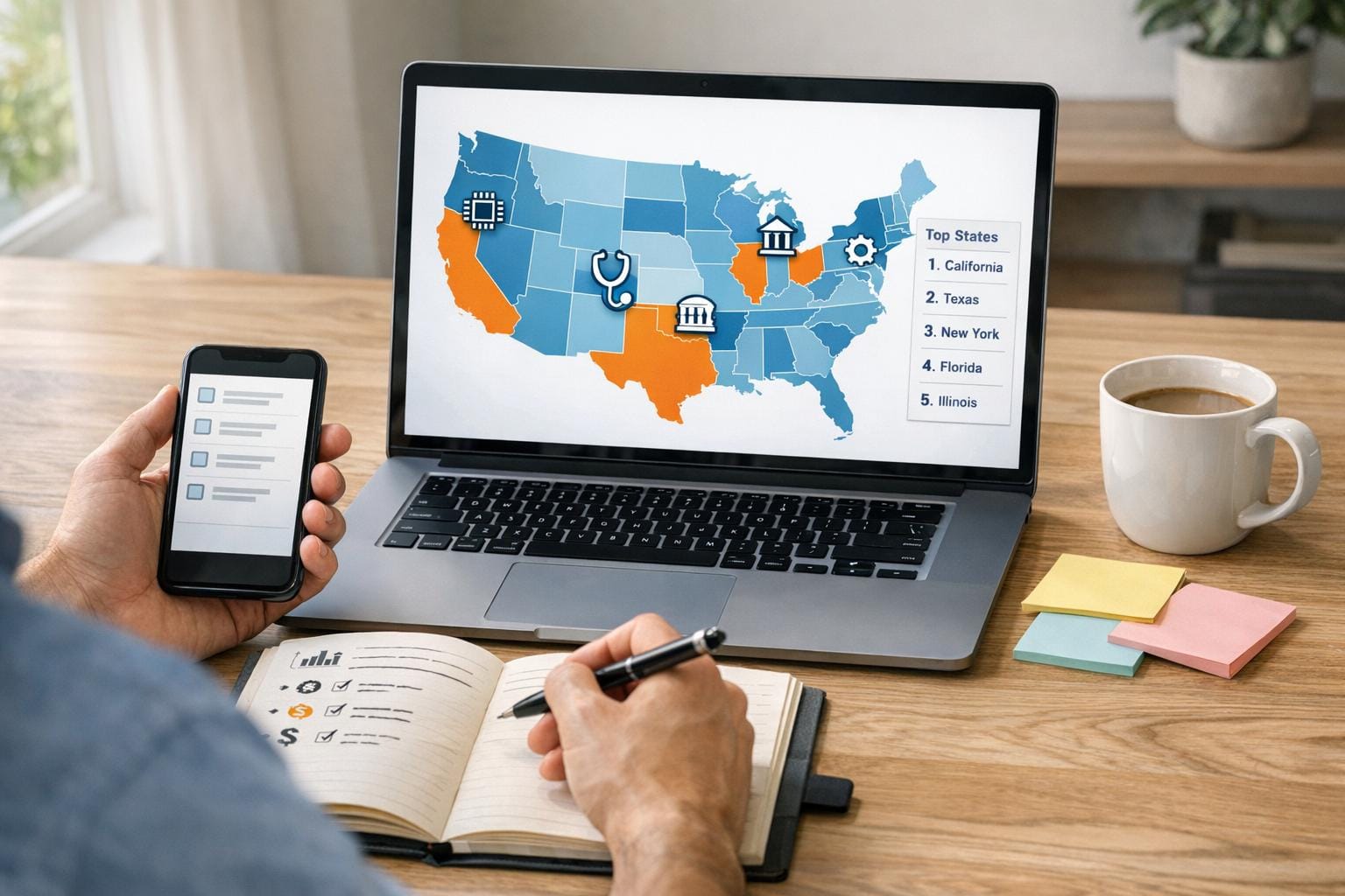 Preview for Best US States to Find H1B Sponsor Jobs in 2026 (By Industry)