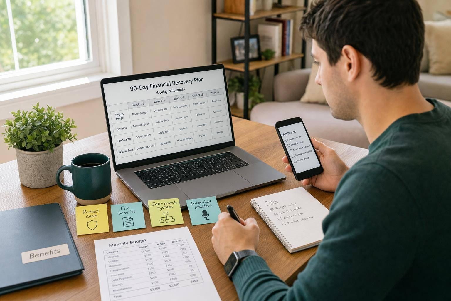 A 90-Day Financial Recovery Plan After Job Loss