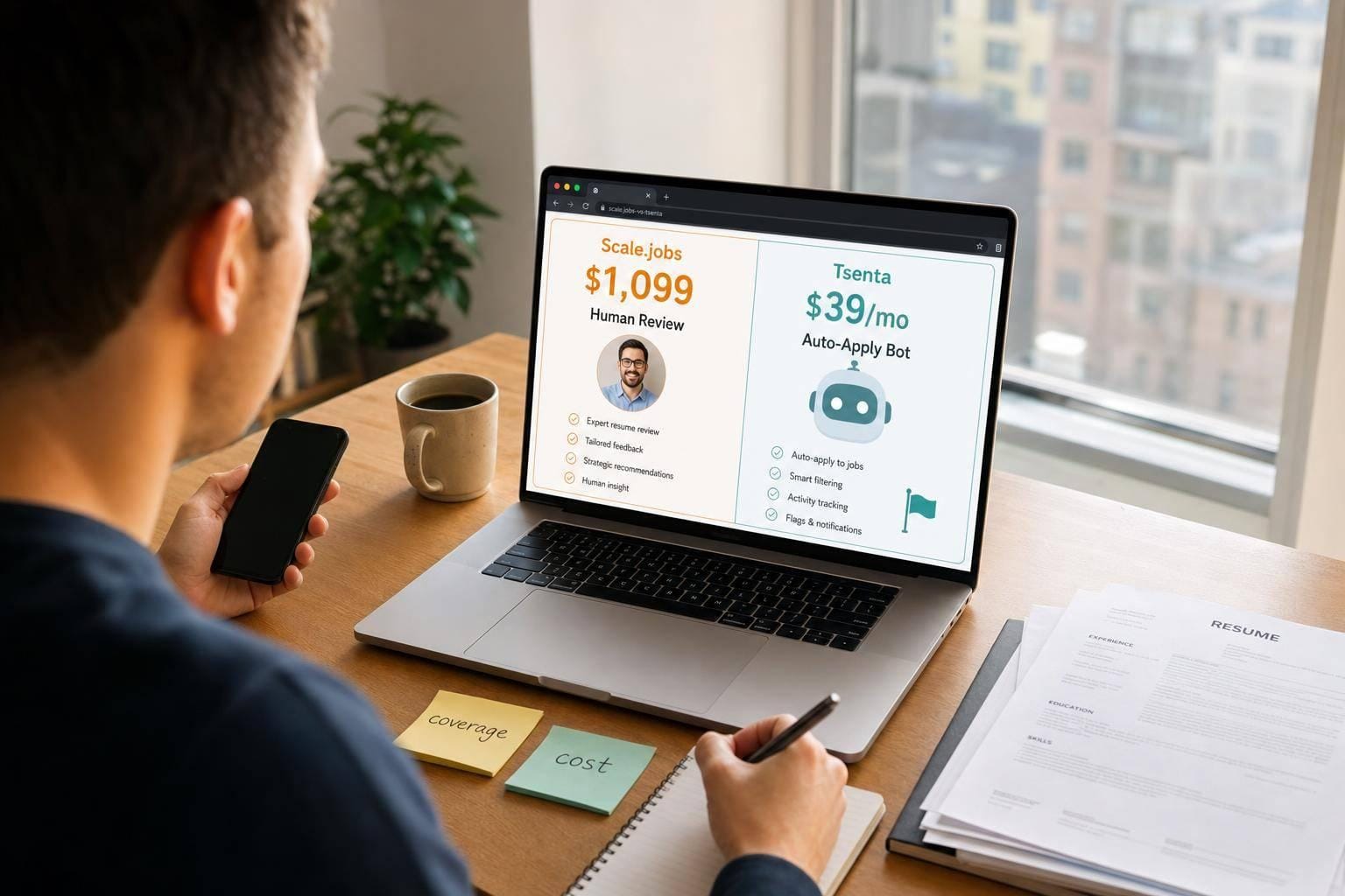 Preview for Scale.jobs vs Tsenta: $1,099 for a Human vs $39/mo for a Bot That Flags