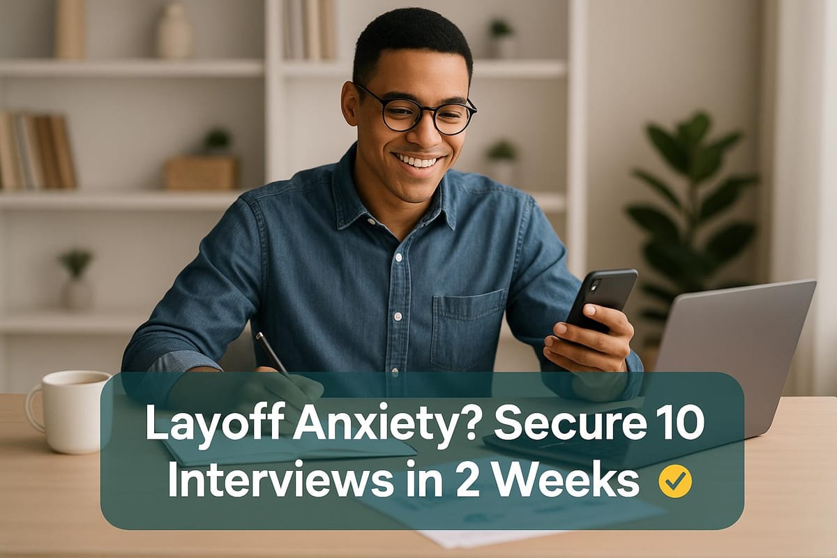 Layoff Anxiety? Secure 10 Interviews in 2 Weeks