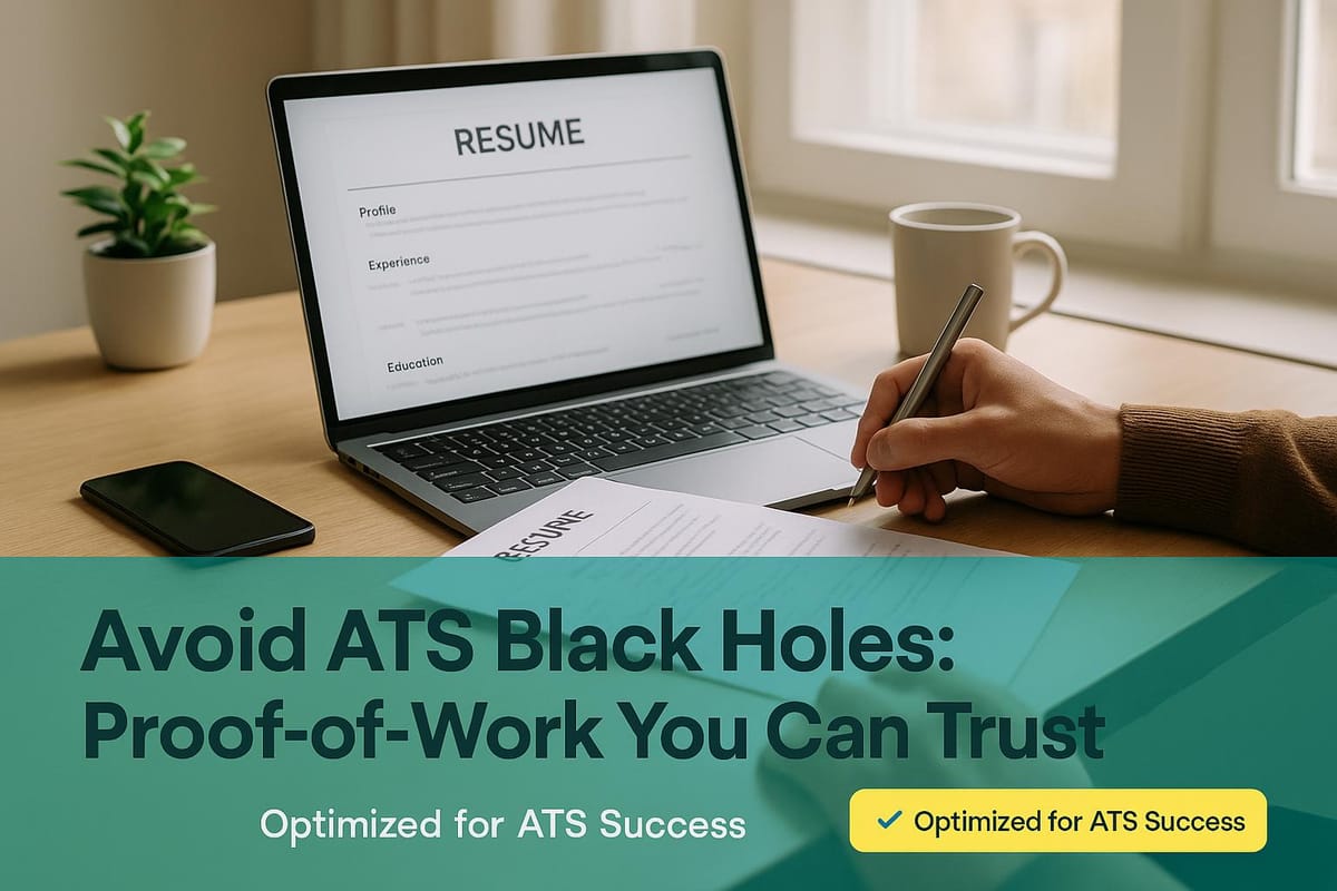 Avoid ATS Black Holes: Proof-of-Work You Can Trust