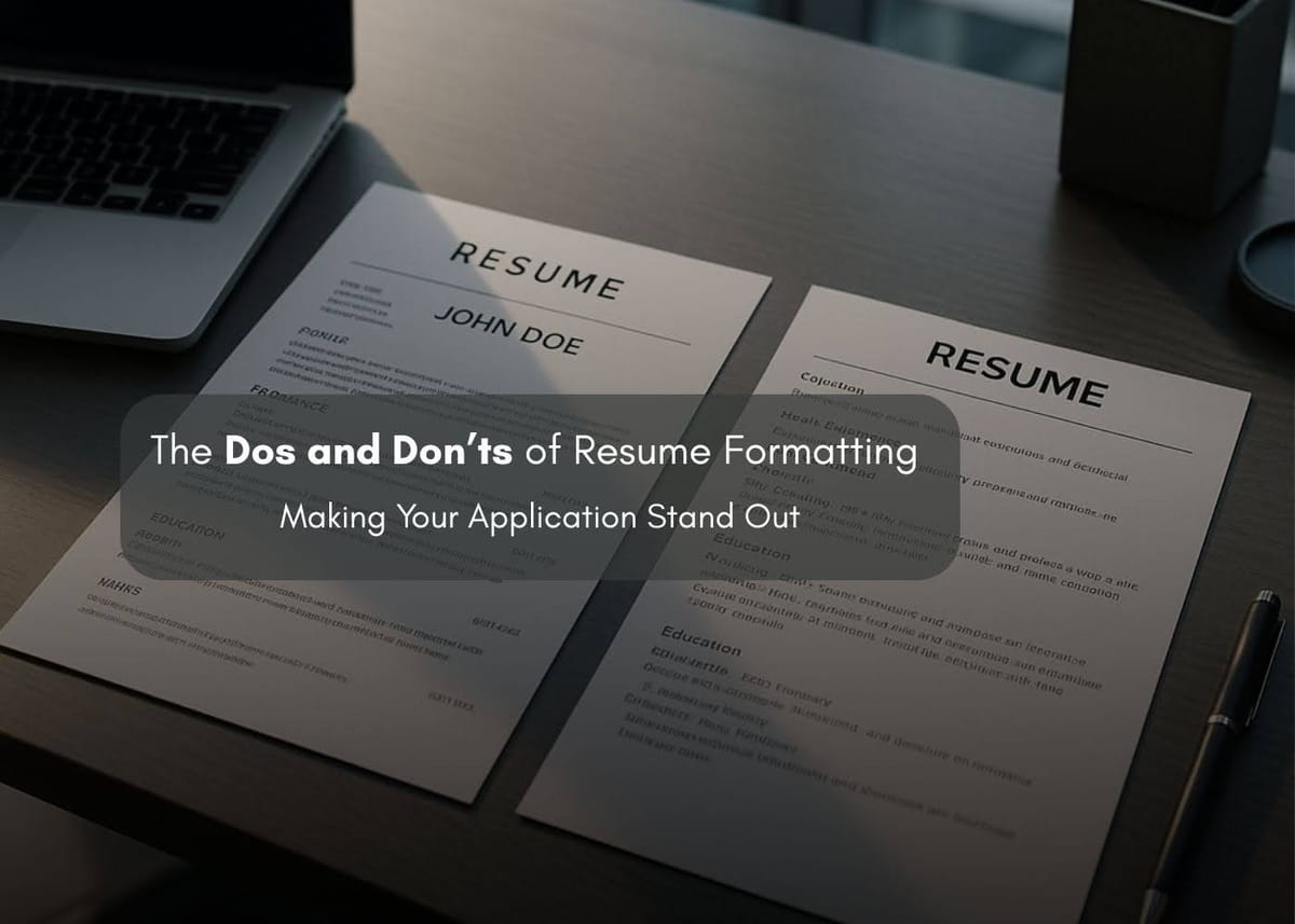 Dos and Don’ts of Resume Formatting