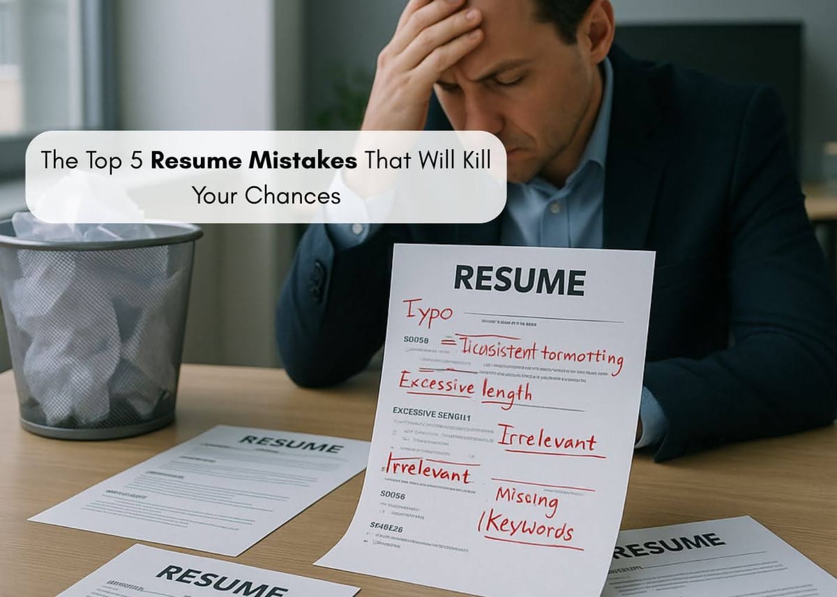 The Top 5 Resume Mistakes That Will Kill Your Chances