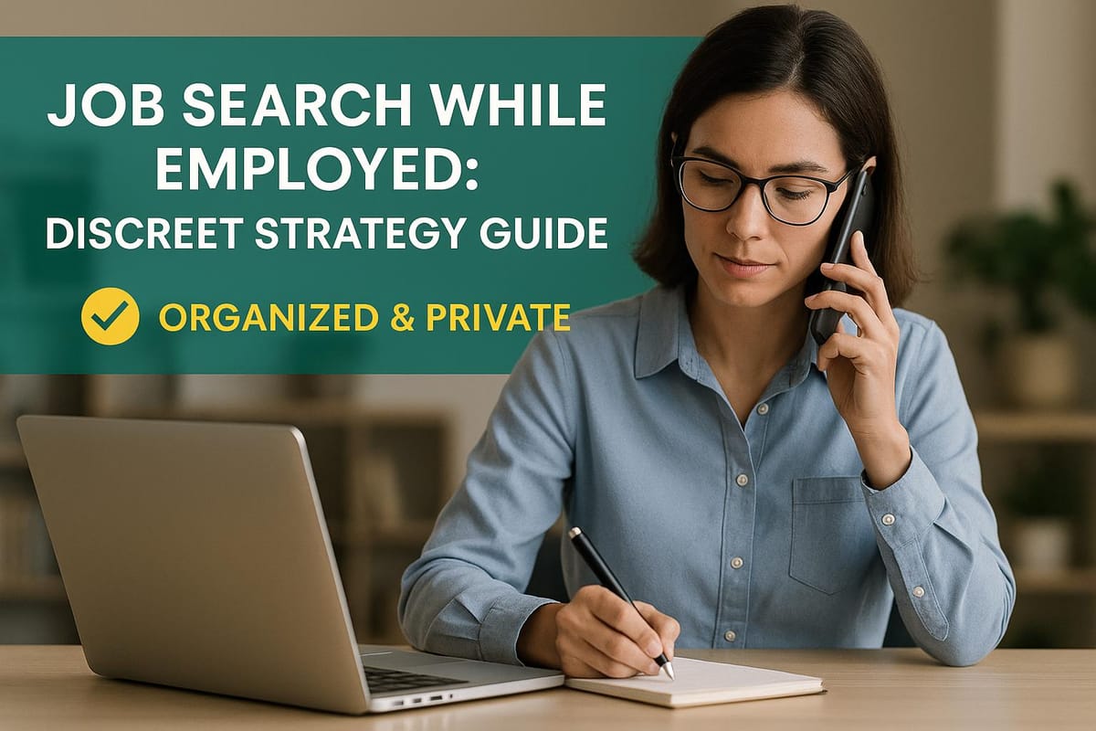 Job Search While Employed: Scale Jobs Discrete Strategy Guide