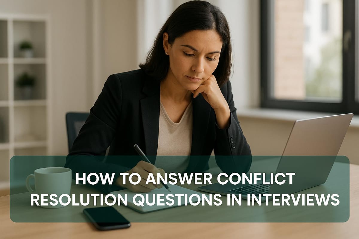 How to Answer Conflict Resolution Questions in Interviews