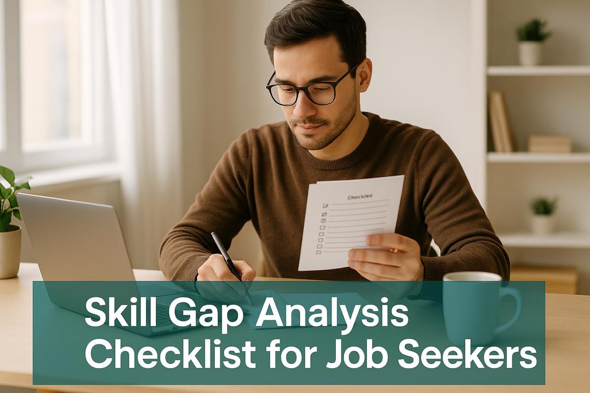 Skill Gap Analysis Checklist for Job Seekers