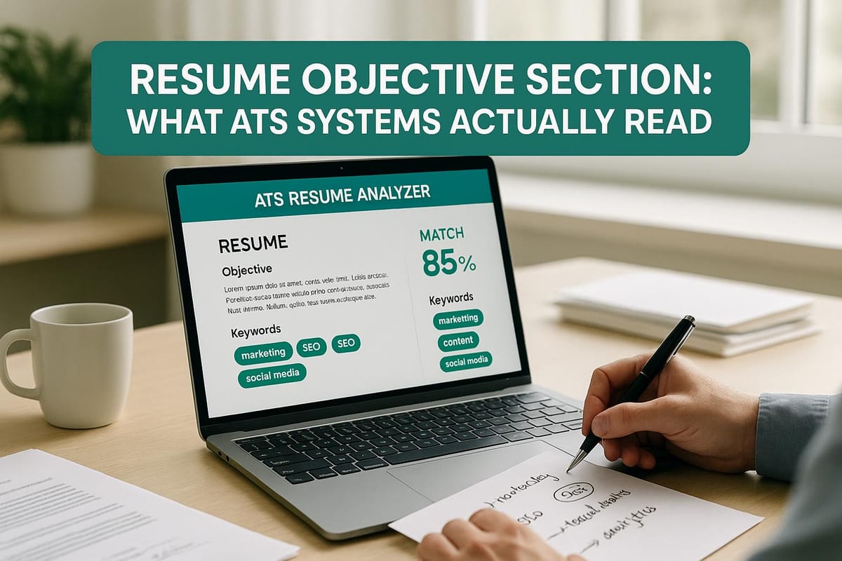 Resume Objective Section: What ATS Systems Actually Read