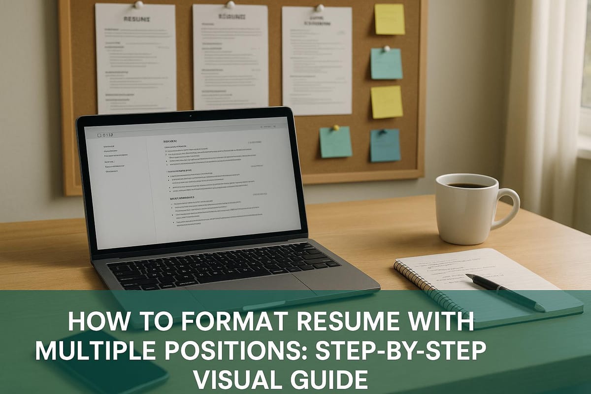 How to Format Resume with Multiple Positions: Step-by-Step Visual Guide