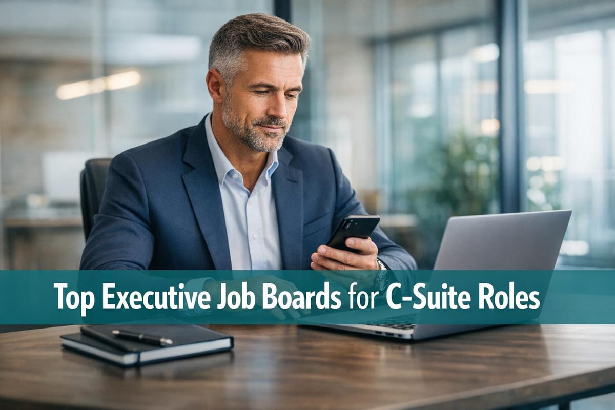 Top Executive Job Boards for C-Suite Roles