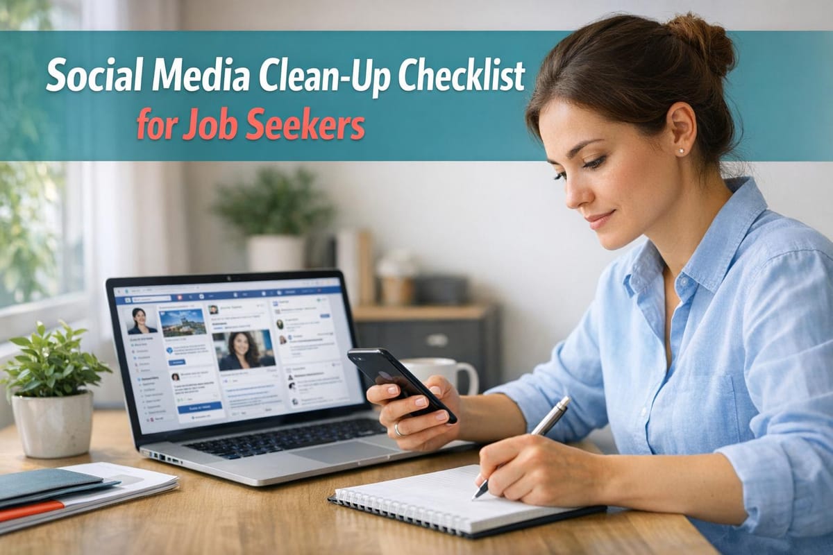 Social Media Clean-Up Checklist for Job Seekers