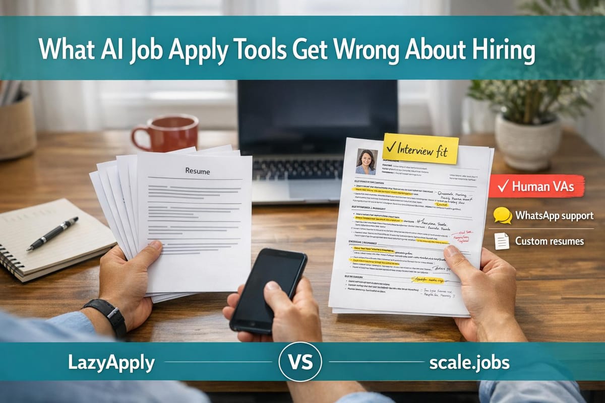 What AI Job Apply Tools Get Wrong About Hiring