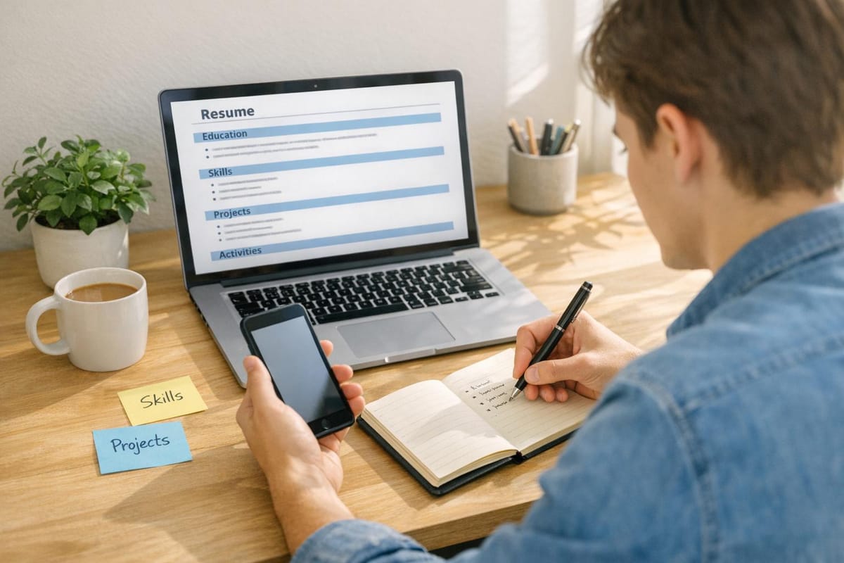 How to Build Your First Resume for Internships