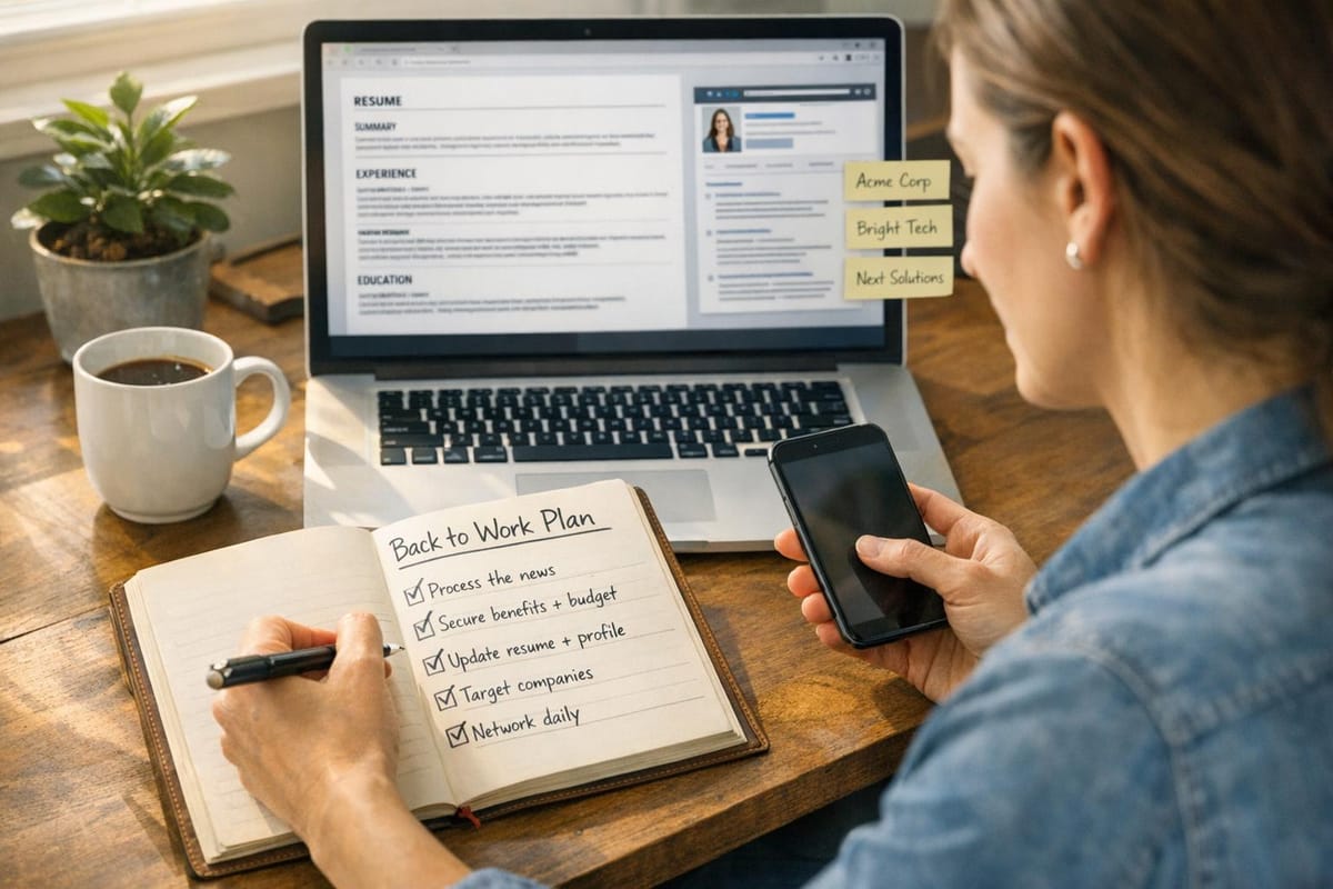 What to Do Immediately After a Layoff to Get Back to Work Faster