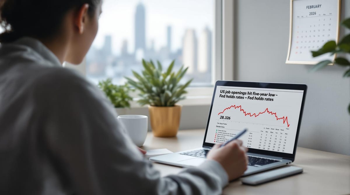 US labor market experiences significant cooling, hitting a five-year low