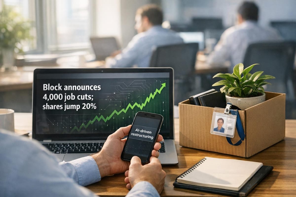 Block announces 4,000 job cuts as part of AI-driven restructuring