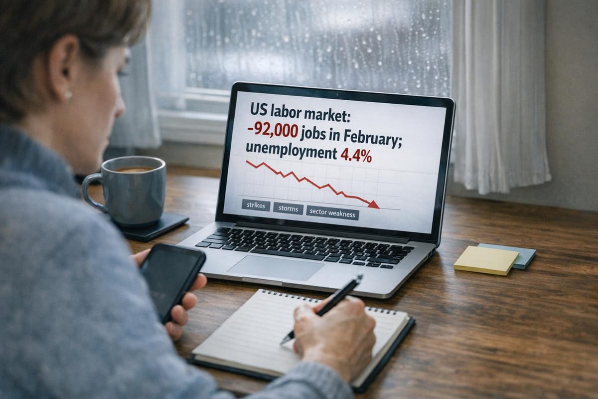 US labor market sees surprise loss of 92,000 jobs in February, unemployment rises to 4.4%