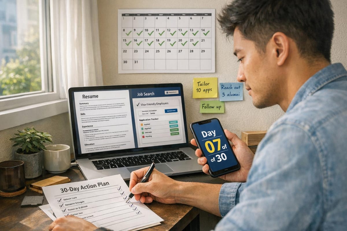 The 30-Day Action Plan for OPT Students Who Need a Job ASAP