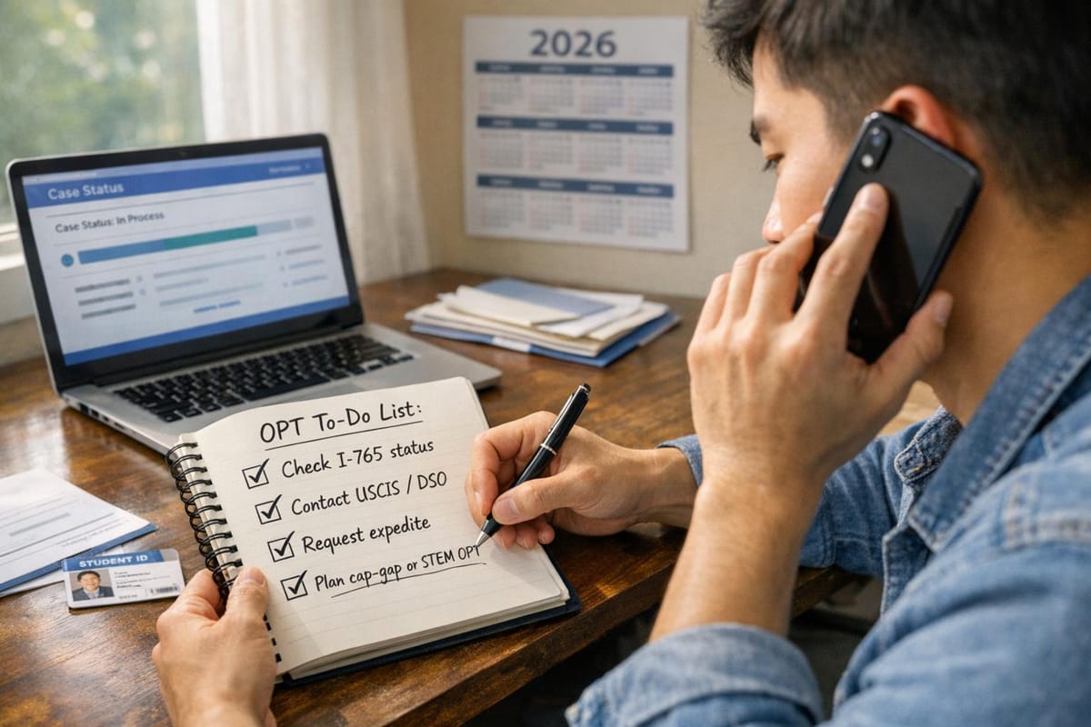 What to Do If Your OPT Application Is Delayed: Step-by-Step Guide 2026