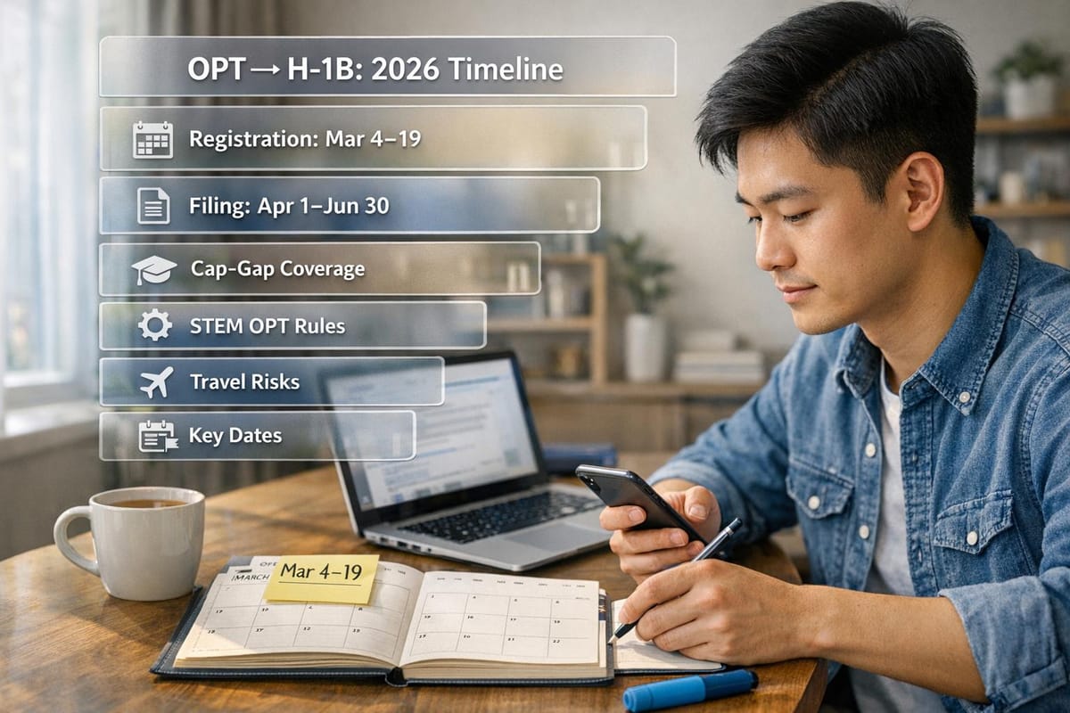 OPT to H1B: The Exact Timeline Every International Student Must Know in 2026