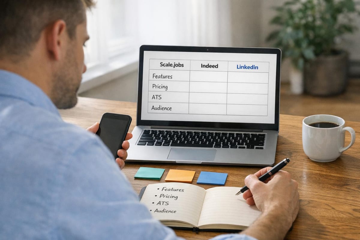 Ultimate Job Board Comparison (Scale.jobs vs. Indeed vs. LinkedIn)