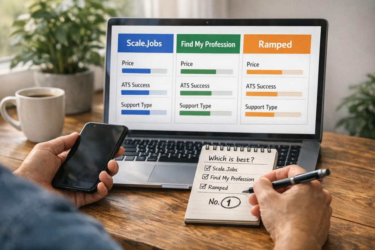 Scale.Jobs Vs Find My Profession Vs Ramped: Which one is No. #1 ?