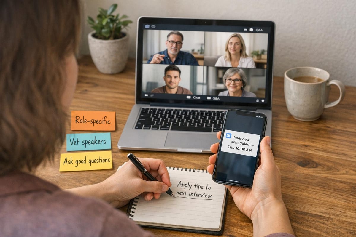 How to Attend the Right Webinars That Actually Help You Get Hired