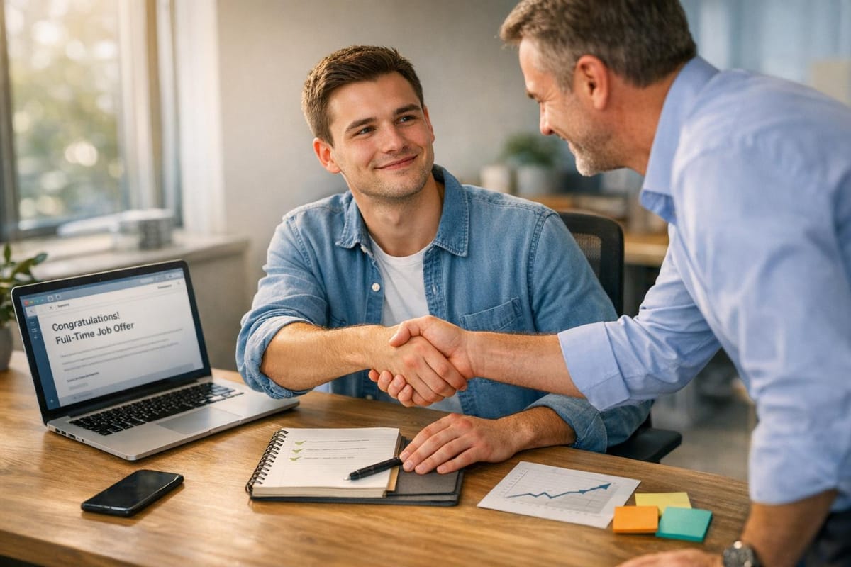 How to turn internship into full time job offer?