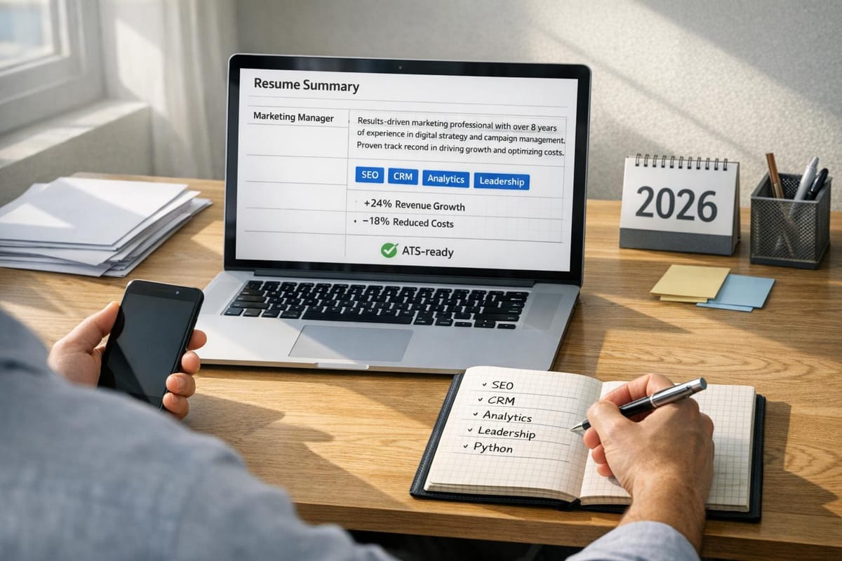 How to Write a Resume Summary That Gets Past ATS in 2026