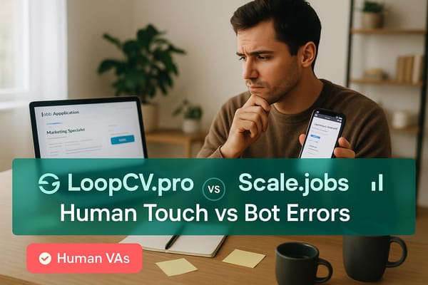LoopCV.pro vs Scale.jobs: Human Touch vs Bot Errors