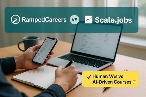 RampedCareers vs Scale.jobs: Human VAs vs Course Content