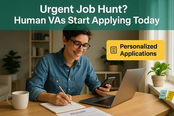 Urgent Job Hunt? Human VAs Start Applying Today
