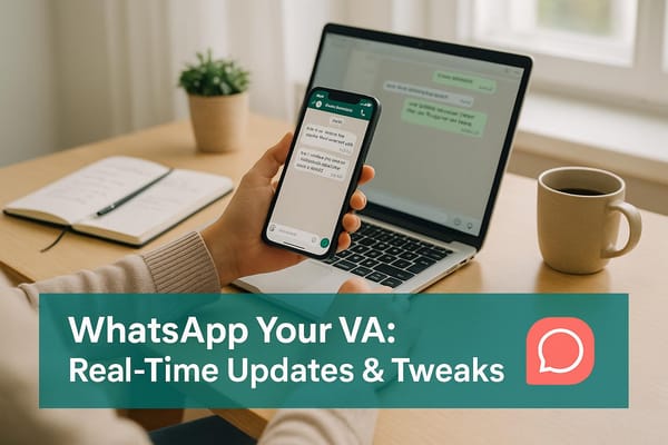WhatsApp Your VA: Real-Time Updates & Tweaks