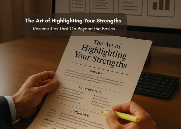 Art of Highlighting Your Strengths: Resume Tips That Go Beyond the Basics