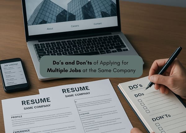 Do’s and Don’ts of Applying for Multiple Jobs at the Same Company