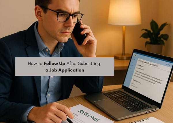 How to Follow Up After Submitting a Job Application