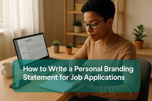 How to Write a Personal Branding Statement for Job Applications
