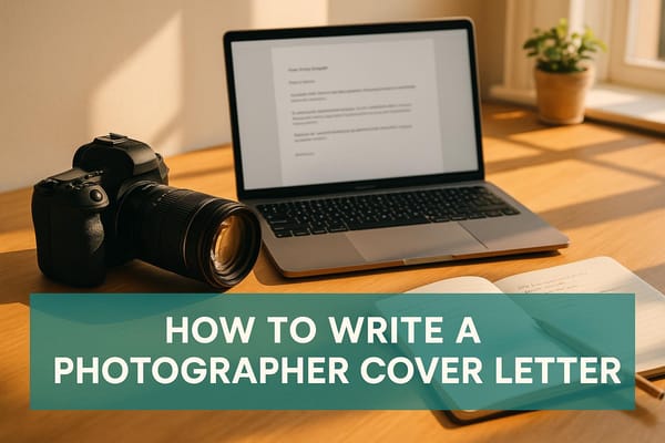 How to Write a Photographer Cover Letter