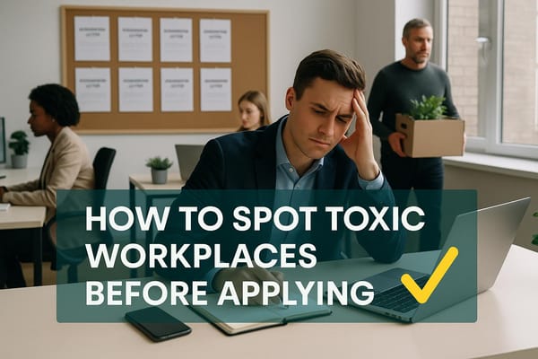 How to Spot Toxic Workplaces Before Applying