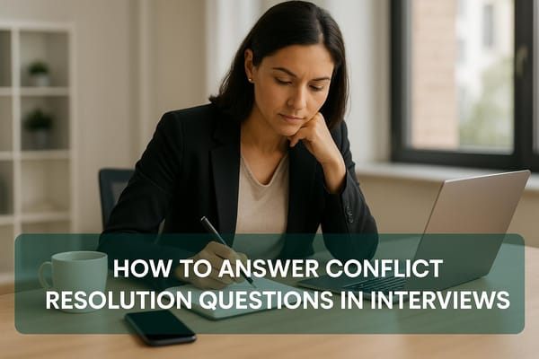 How to Answer Conflict Resolution Questions in Interviews