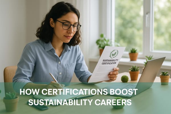 How Certifications Boost Sustainability Careers