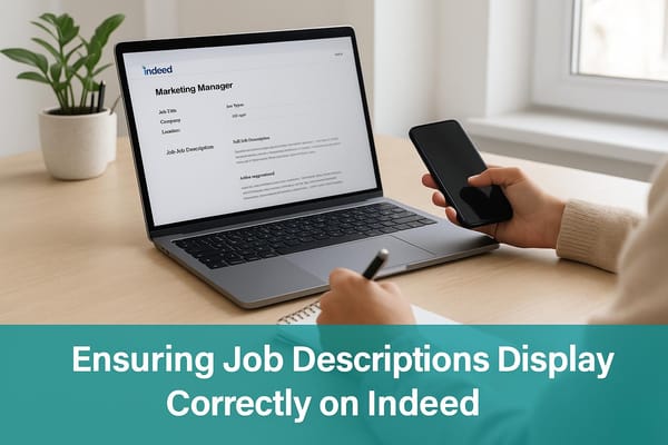 Ensuring Job Descriptions Display Correctly on Indeed
