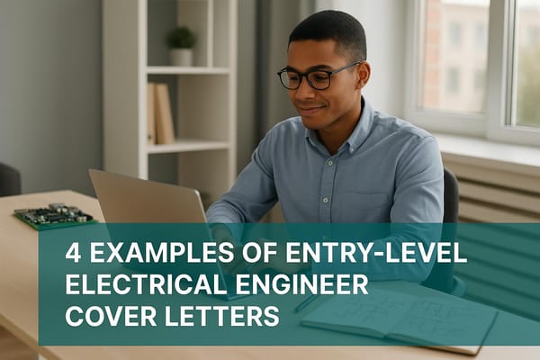 4 Examples of Entry-Level Electrical Engineer Cover Letters