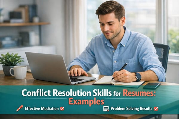 Conflict Resolution Skills for Resumes: Examples