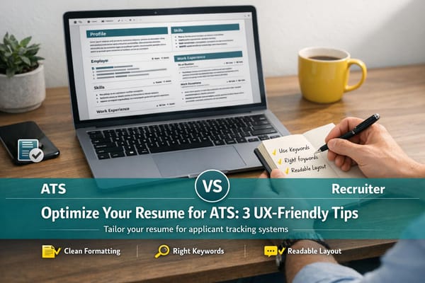 Optimize Your Resume for ATS: 3 UX-Friendly Tips