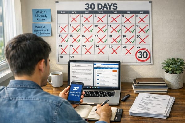 The 30-Day Action Plan for OPT Students Who Need a Job ASAP