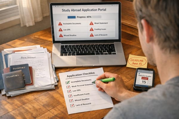 6 Study Abroad Application Mistakes That Eliminate 70% of US Applicants