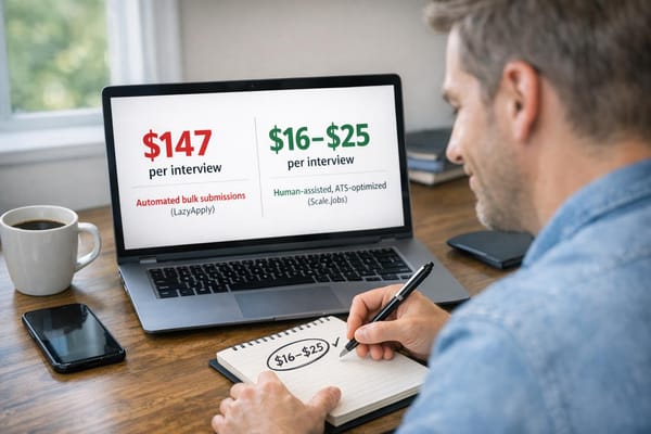Shocking Math: LazyApply's Real Cost per Interview vs Scale.jobs