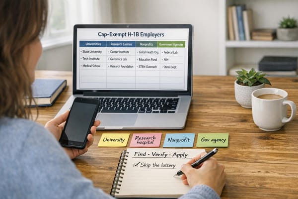 Cap-Exempt H1B Jobs: The Complete List of Employers Who Skip the Lottery