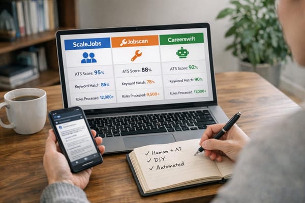 Scale.Jobs Vs Jobscan Vs Careerswift: Optimizing For ATS In 2026